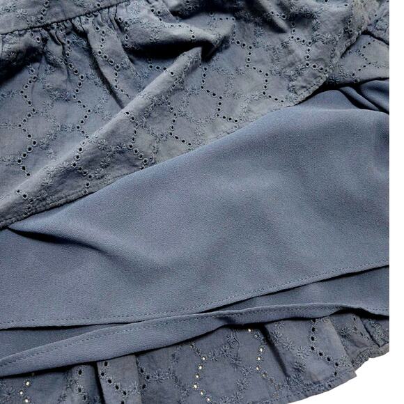 Michael Kors Blue Eyelet Dress - Size Large - Picture 6 of 11